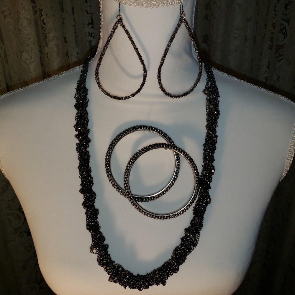 Necklace,  Earrings and Bracelets